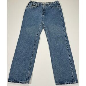 Vintage DKNY Jeans Womens 12 30x30 Blue Straight Leg USA Made Y2K‎